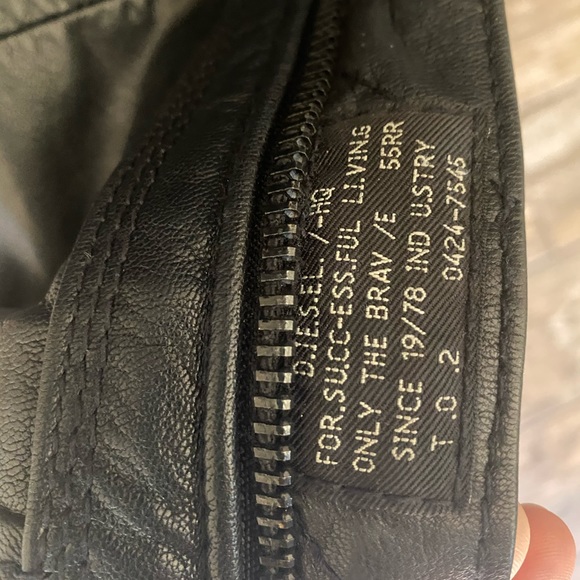 Diesel Co. Black Leather Jacket - Picture 4 of 5